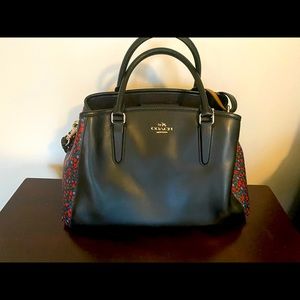 Black coach handbag